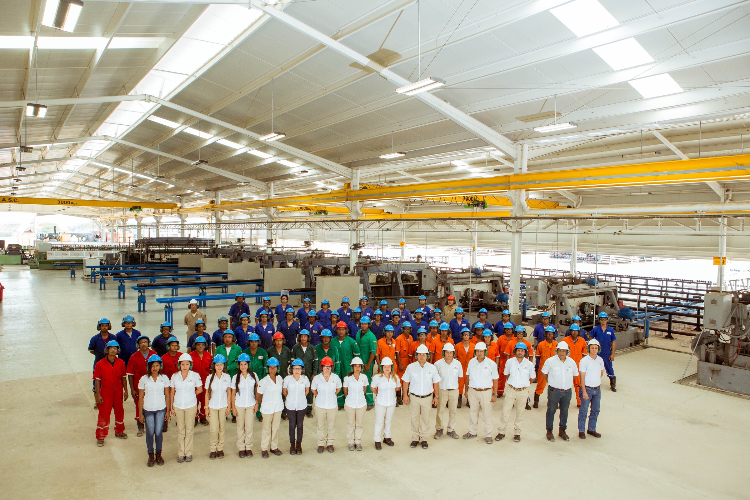 The Servimeca workforce on the shop floor